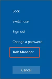  Task Manager را انتخاب نمایید.